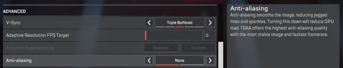 Apex Legends Anti-aliasing