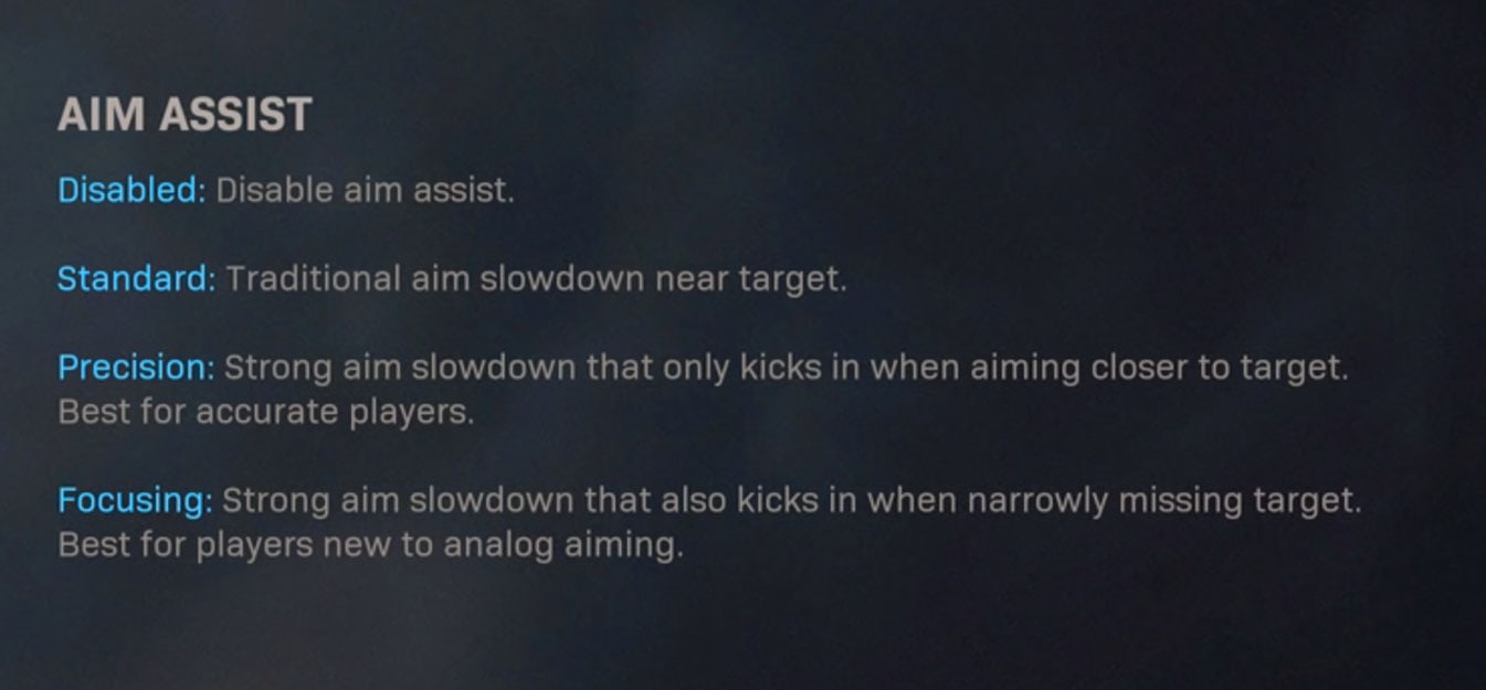 Best Aim Assist Option in Call of Duty