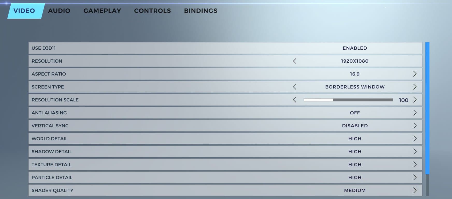 best realm royale settings