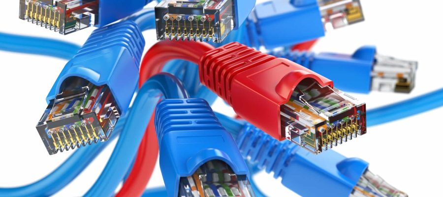 Computer network LAN cables