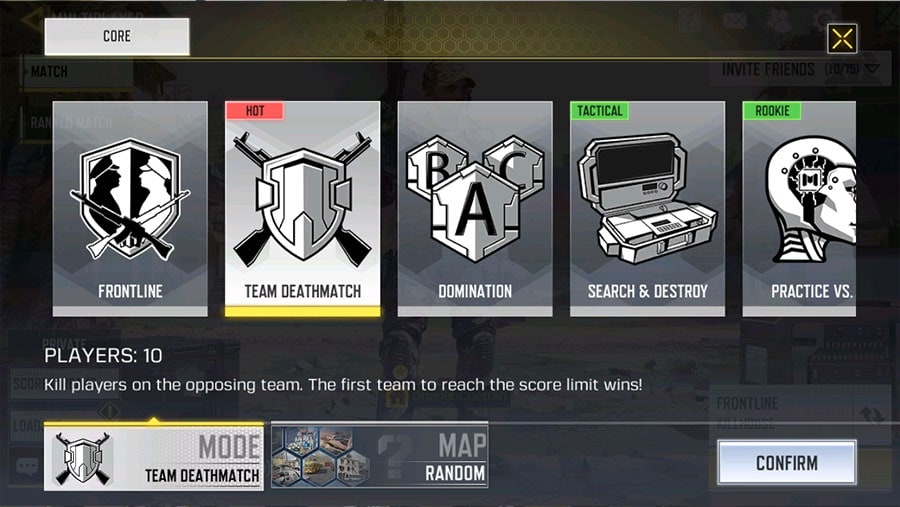 deathmatch call of duty mobile