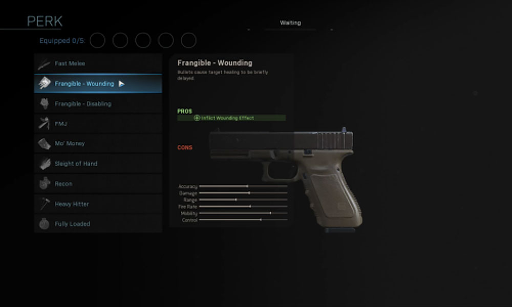 Frangible Wounding modern warfare