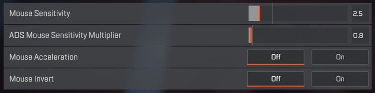 Ninja Apex Legends Sensitivity