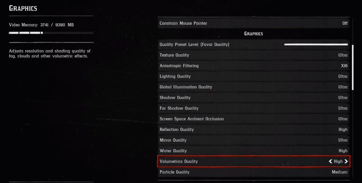 Red Dead Redemption Volumetrics Quality