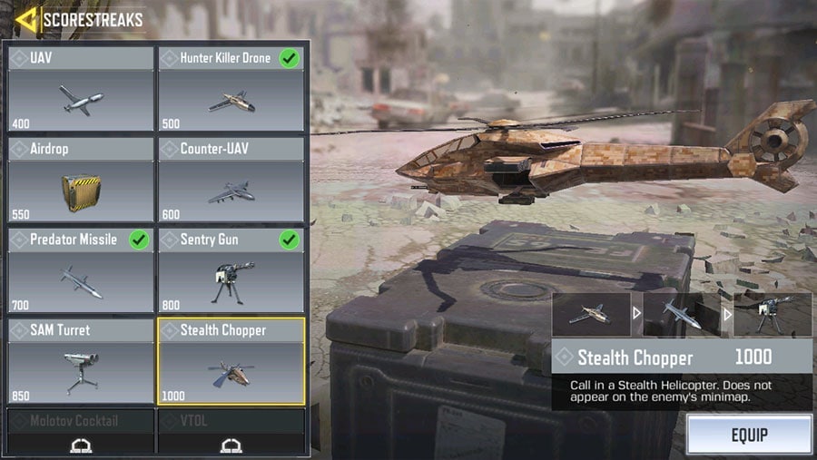 Scorestreaks Call of Duty Mobile