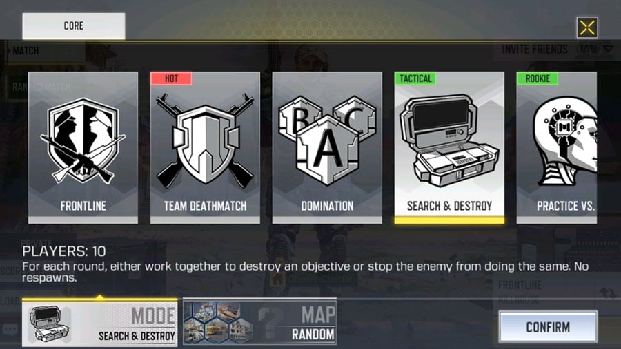 Search & Destroy Call of Duty Mobile