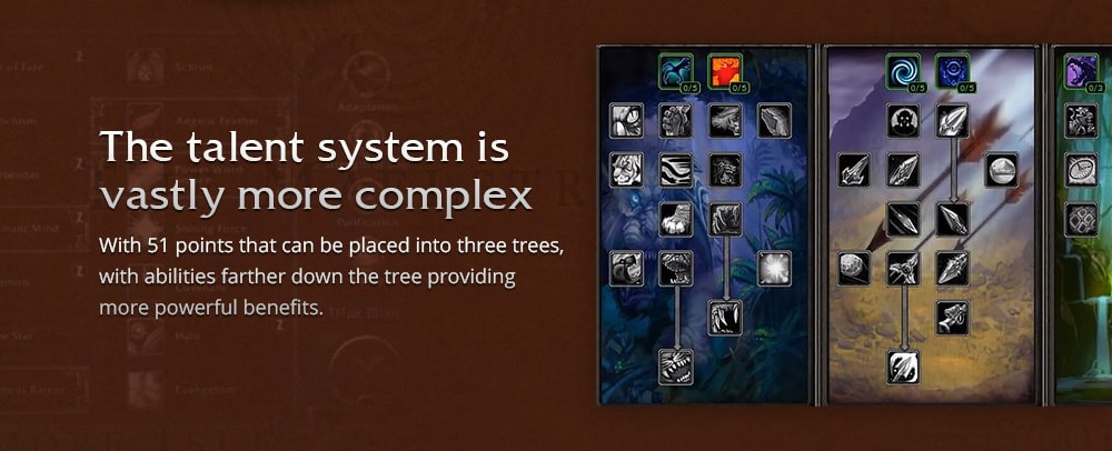 wow classic talent system