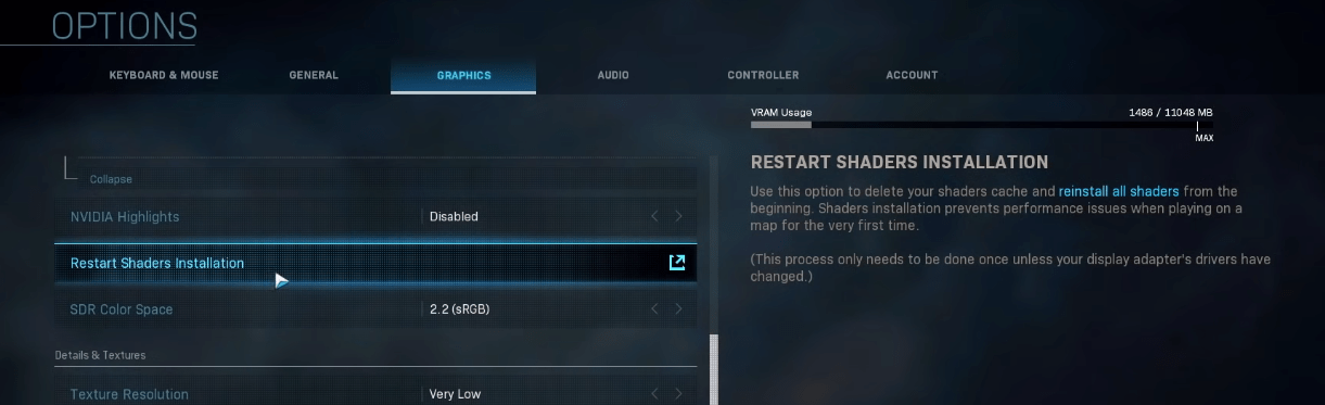 modern warfare shaders